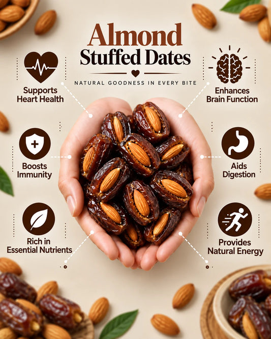 Almond Stuffed Dates – Badam Khajoor