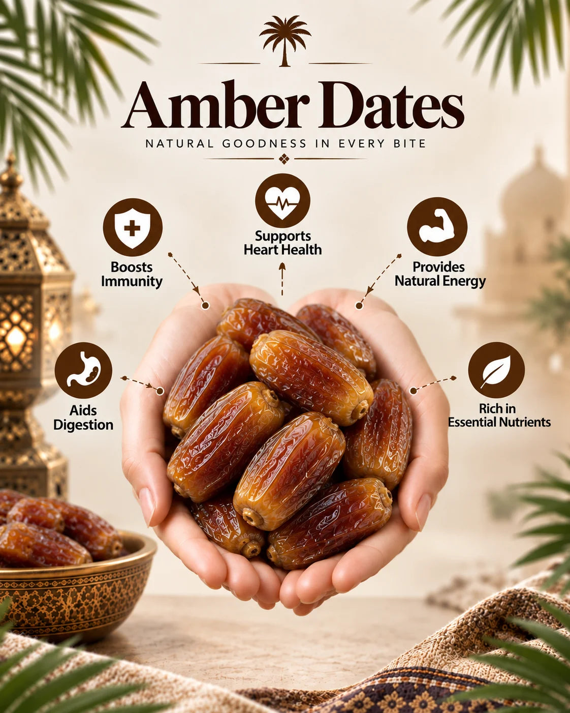 Amber Dates – Saudi Anbara Khajoor