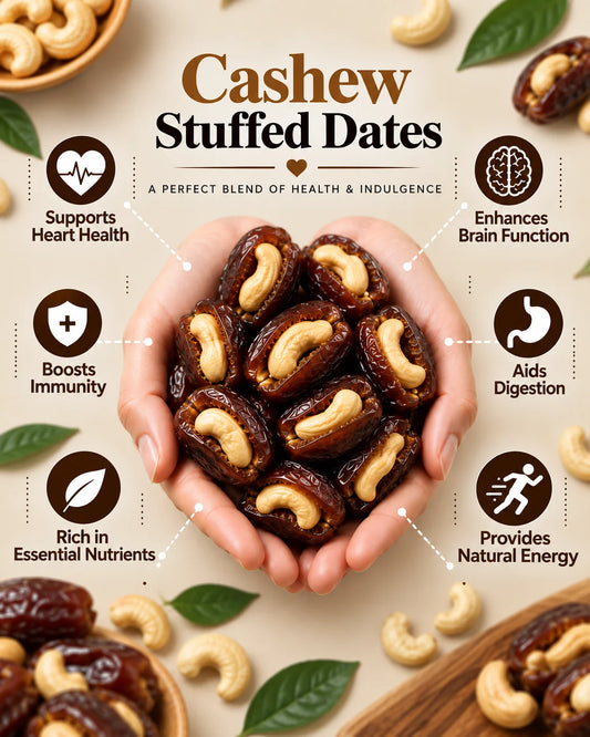 Cashew Stuffed Dates – Kaju Khajoor