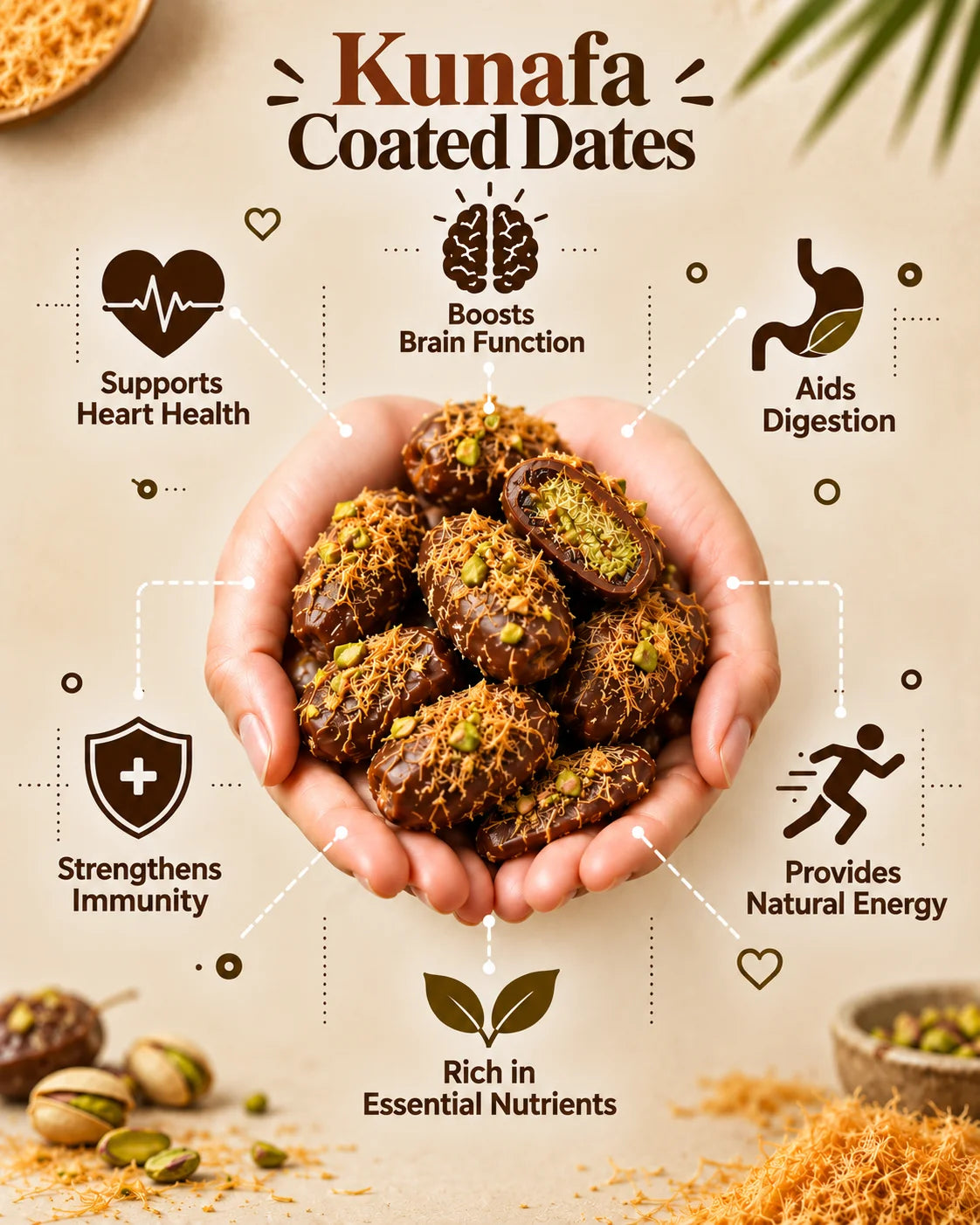 Kunafa Chocolate Dates
